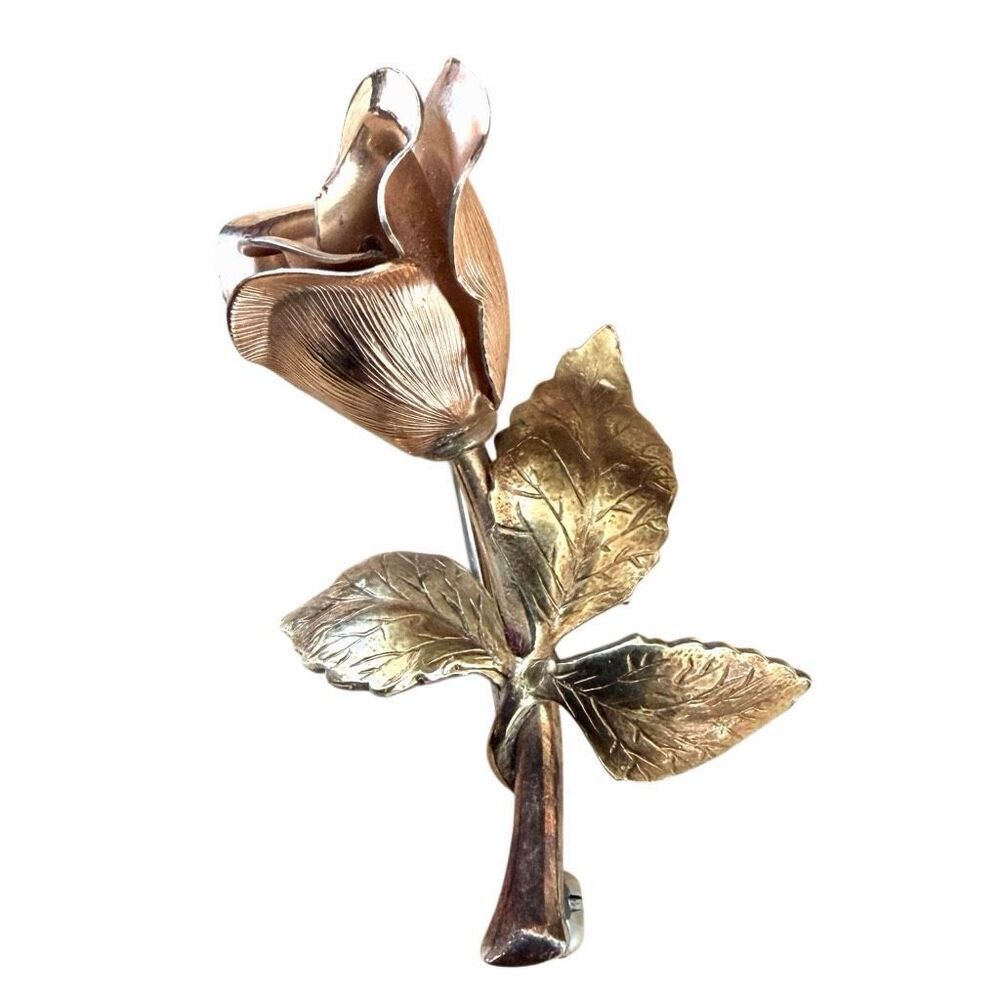 Krementz Vintage Rose Brooch